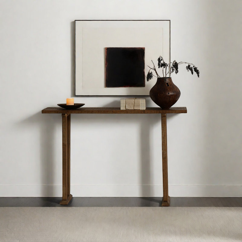 Liu's ink furniture Minimalist Solid Wood Console Table | Wayfair